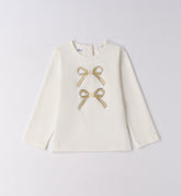 maglia girocollo manica lunga bambina